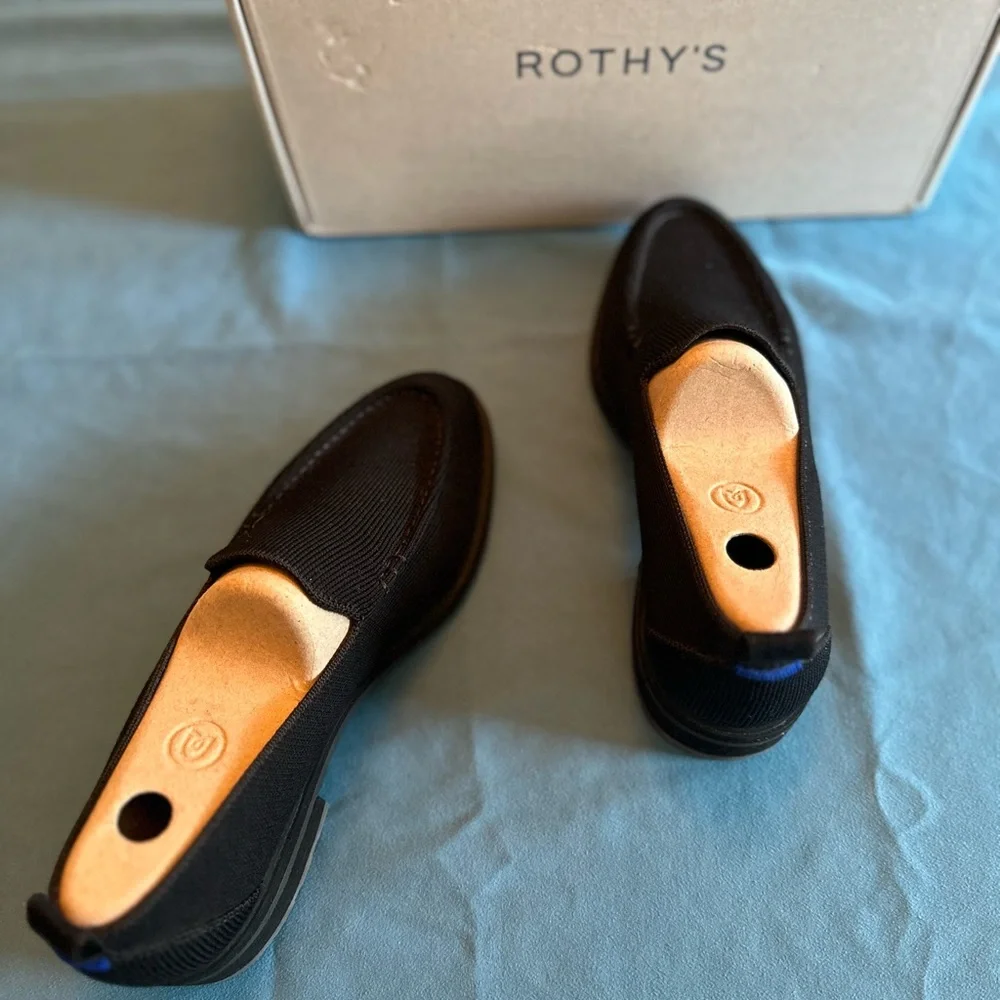 Rothy’s The Lug Loafer in Black - Picture 4 of 8